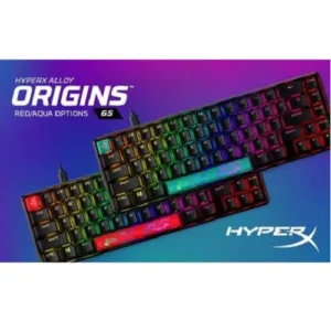 HP HYPERX ALLOY 65 AQU KEYBOARD RGB - 56R64AA#ABA