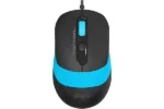MOUSE A4tech PC sau NB cu fir USB optic 1600 dpi b- FM10 Blue