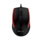 MOUSE DELUX PC sau NB cu fir USB optic 1000 dpi bu- M321BU-BR