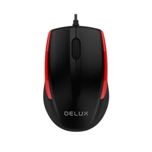 MOUSE DELUX PC sau NB cu fir USB optic 1000 dpi bu- M321BU-BR