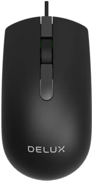 MOUSE DELUX PC sau NB cu fir USB optic 1000 dpi bu- M322BU-BK