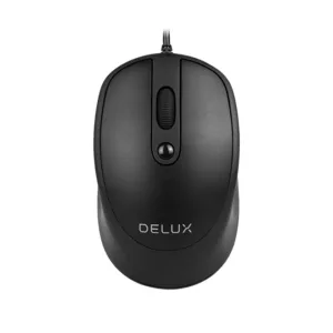 MOUSE DELUX PC sau NB cu fir USB optic 3200 dpi bu- M366BU-BK