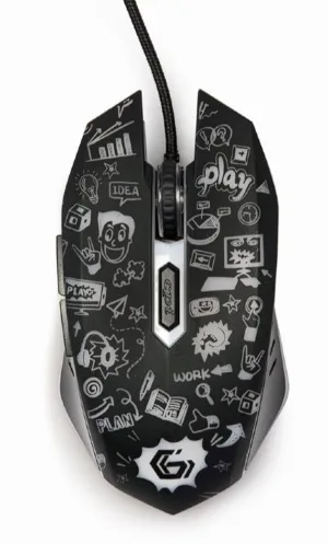 MOUSE GEMBIRD gaming cu fir USB optic 3600 dpi but- MUS-6B-GRAFIX-01