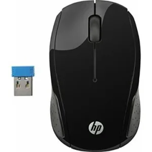 MOUSE HP  200 Black Wireless - X6W31AA#ABB