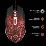 MOUSE TRUST GXT 105 Izza gaming cu fir USB optic 2- TR-21683