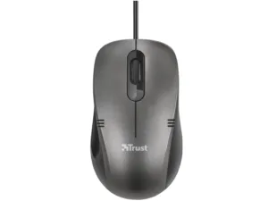MOUSE TRUST IVERO WIRED BLACK - 20404