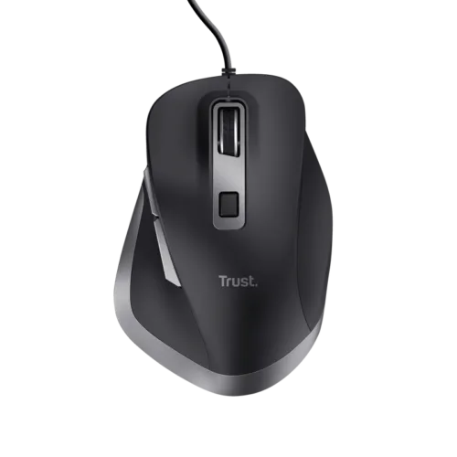 Mouse Trust Fyda cu fir 5000 DPI negru - TR-24728