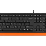 TASTATURA A4TECH Fstyler USB cu fir 104 taste form- FK10 Orange