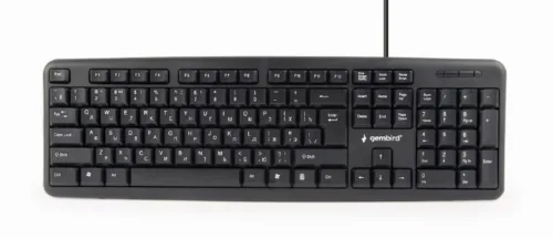 TASTATURA GEMBIRD USB 104 taste caractere rusesti - KB-U-103-RU