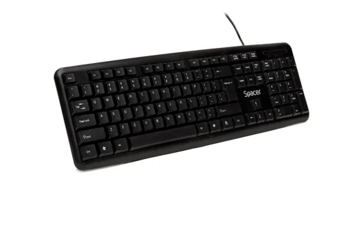 TASTATURA SPACER USB 104 taste anti-spill black - SPKB-520
