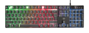 TASTATURA TRUST- gaming GXT 835 Azor cu fir 104 ta- TR-23651
