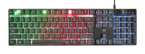 TASTATURA TRUST- gaming GXT 835 Azor cu fir 104 ta- TR-23651