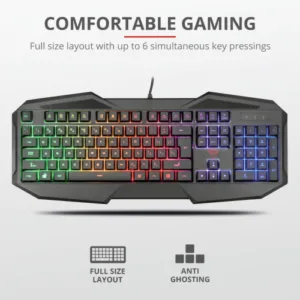 TASTATURI Trust GXT 830 RW Avonn Gaming Keyboard -- 21621