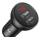 Incarcator auto Baseus Digital Display 2 x USB Out- CCBX-0G