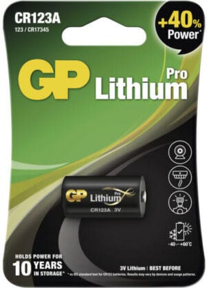 Baterie GP Batteries Lithium CR123A 3V lithium bli- GPPCL123A136